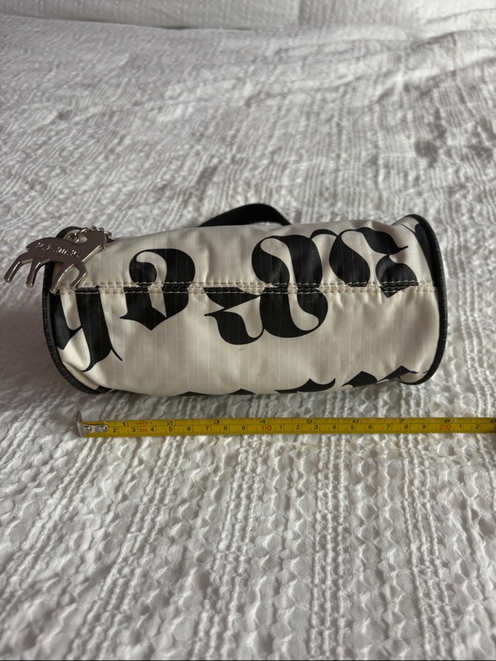 LeSportSac L.AM.B. Gwen Stefani Black and White Graphic Mini Barrel Bag - Picture 6 of 6